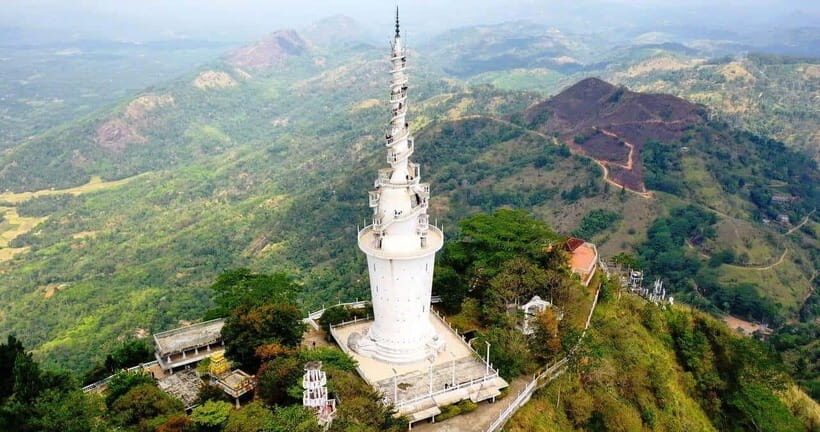 From Kandy To Pinnawala Private Day Tour via Ambuluwawa - Ambuluwawa Tower: the 360 view that earns its steps